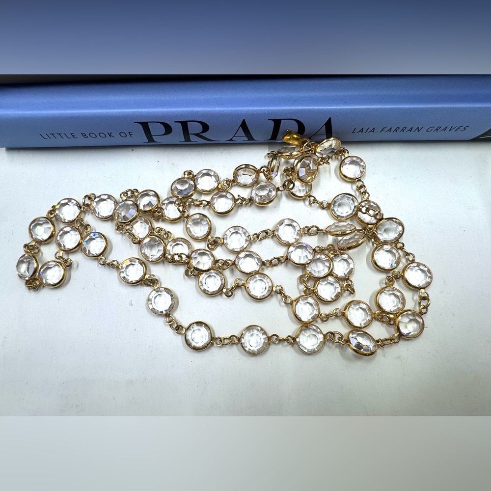 Vintage Swarovski Crystal necklace 30"